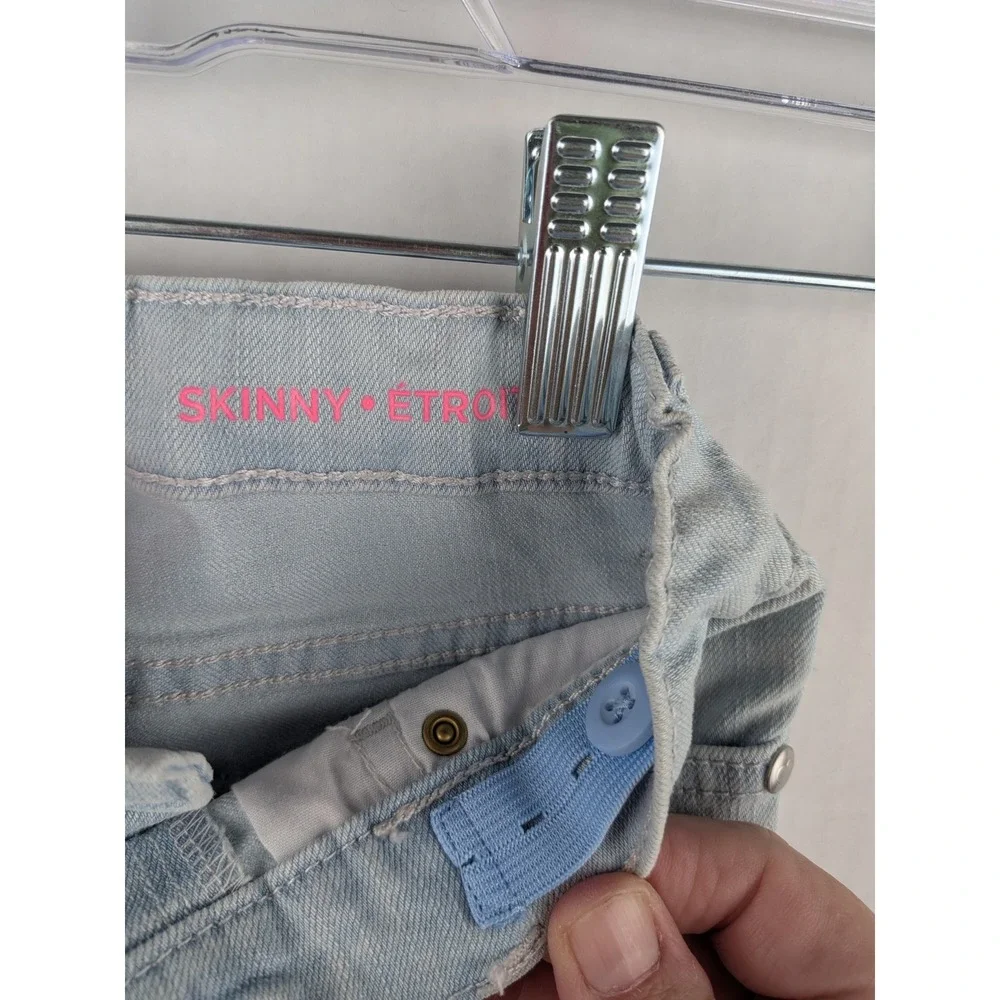 The Childrens Place Kids Light Wash Skinny Jeans Adjustable Waist 5T New